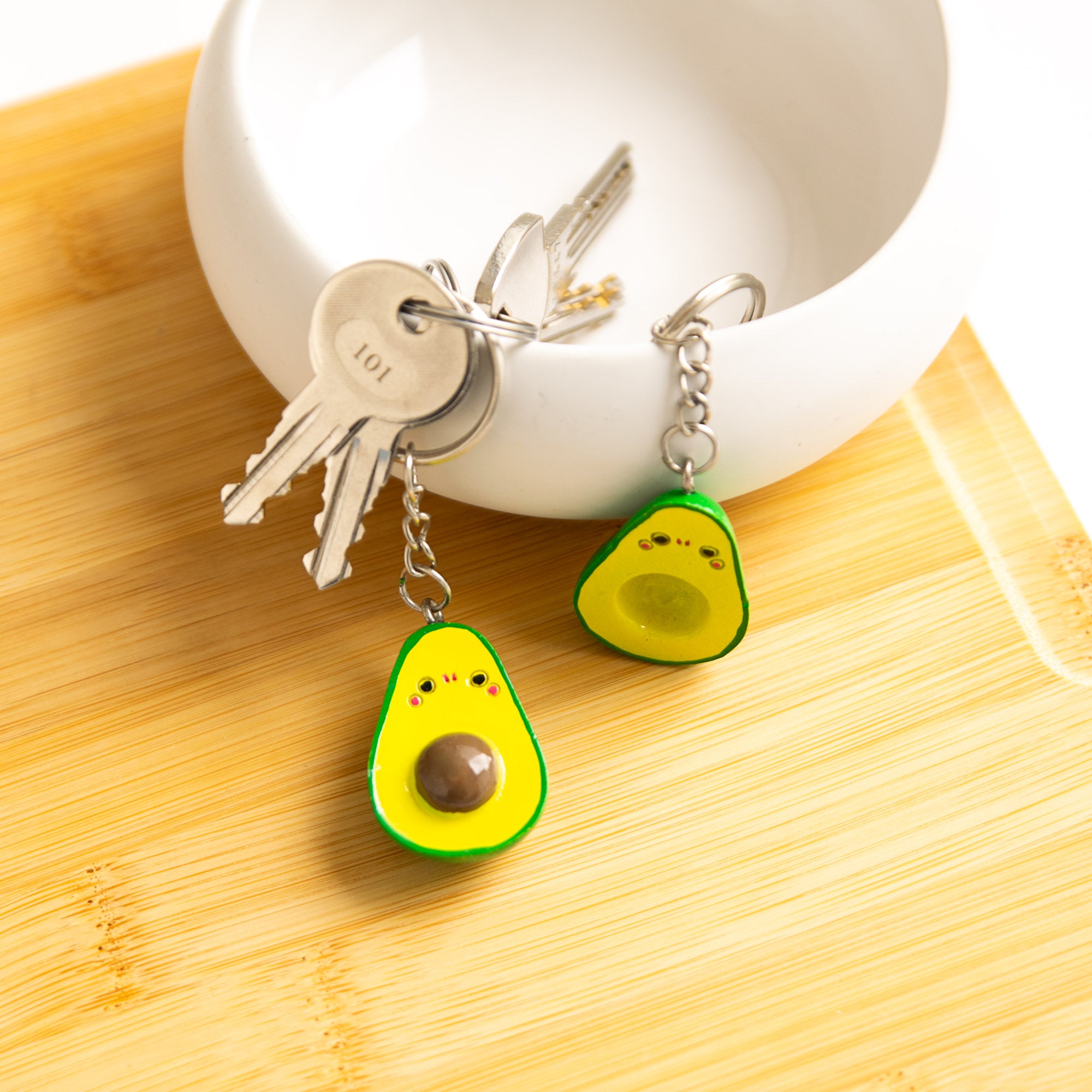 Kawaii Duo Avocado Sleutelhanger