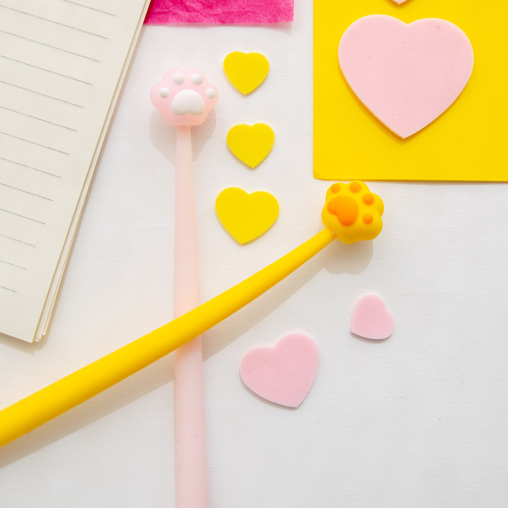 Stylo Souple à Secouer - Patte de Chat Kawaii