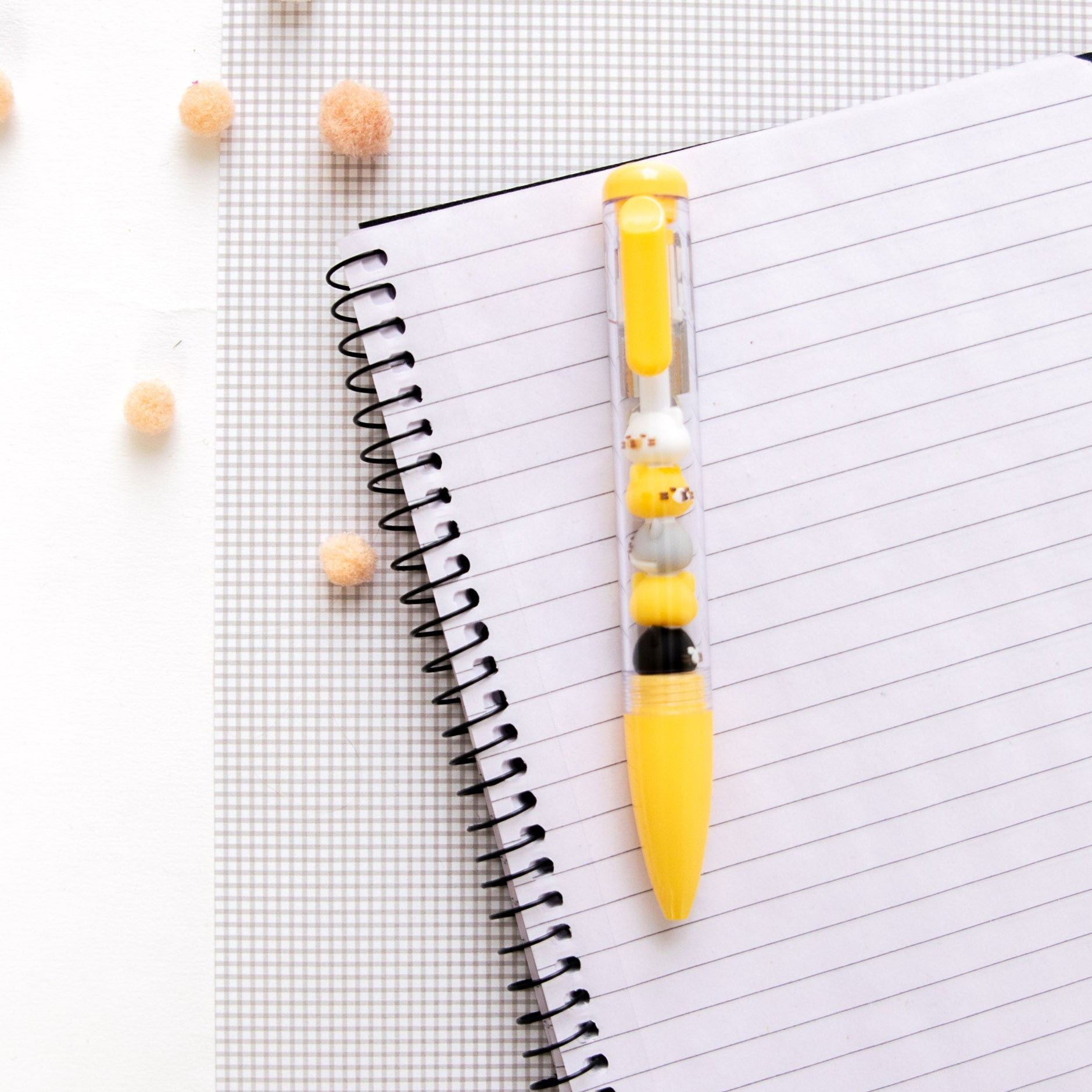 Kawaii Pen - Mini kattenkopfiguren