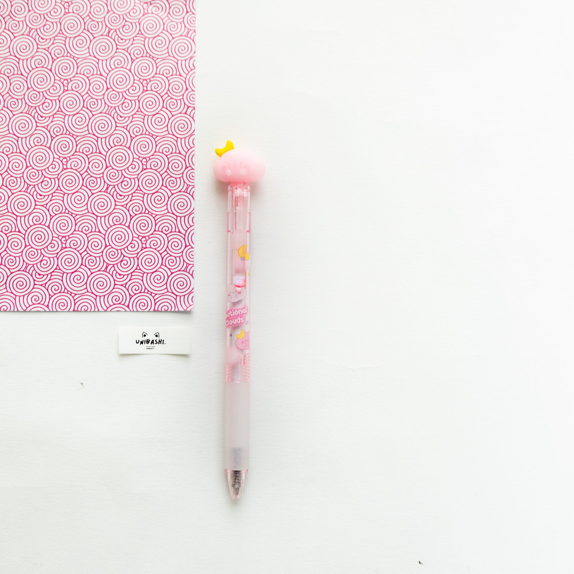Stylo Gel Effaçable Kawaii - Nuages Rêveurs
