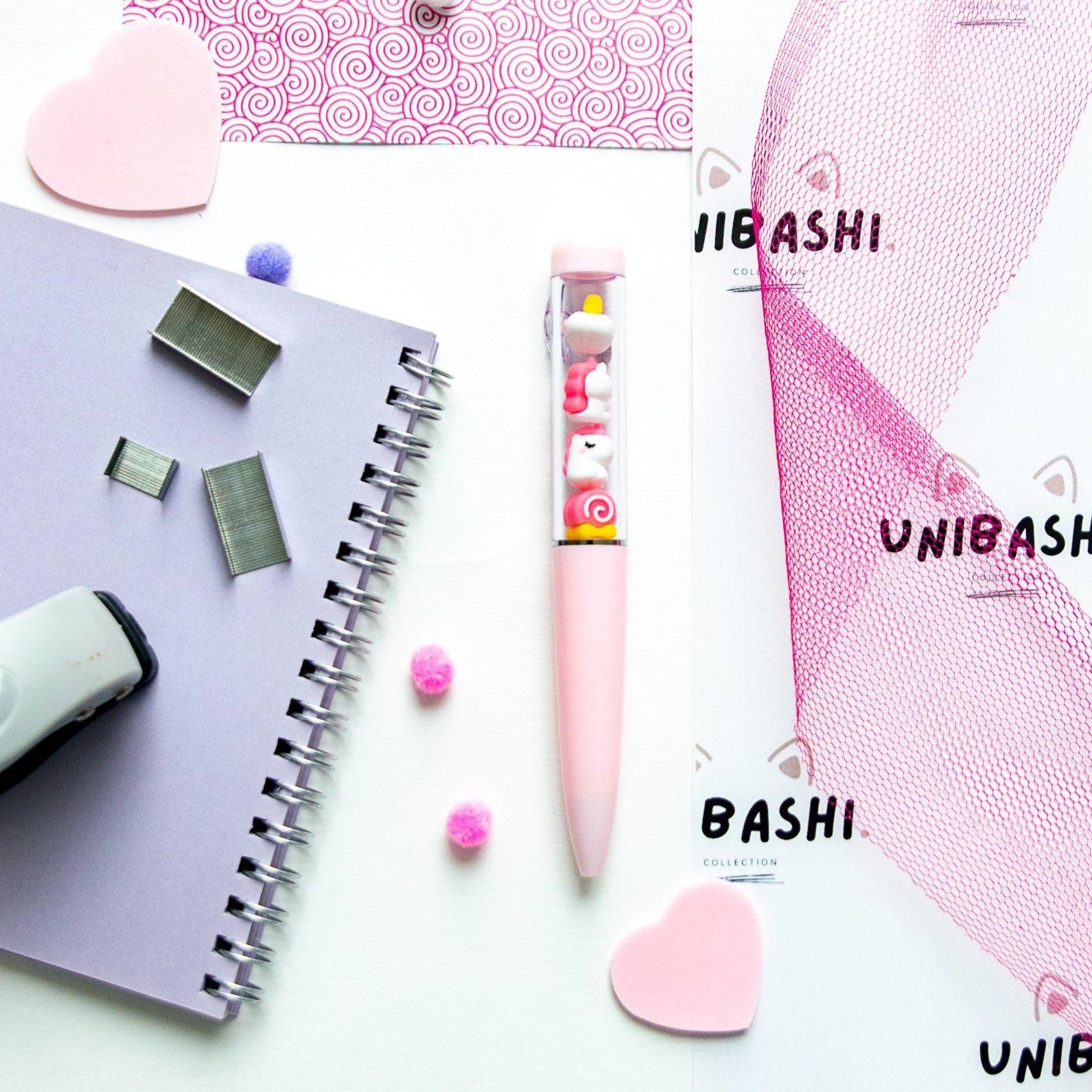 Kawaii Pen - Mini Eenhoornbeeldjes