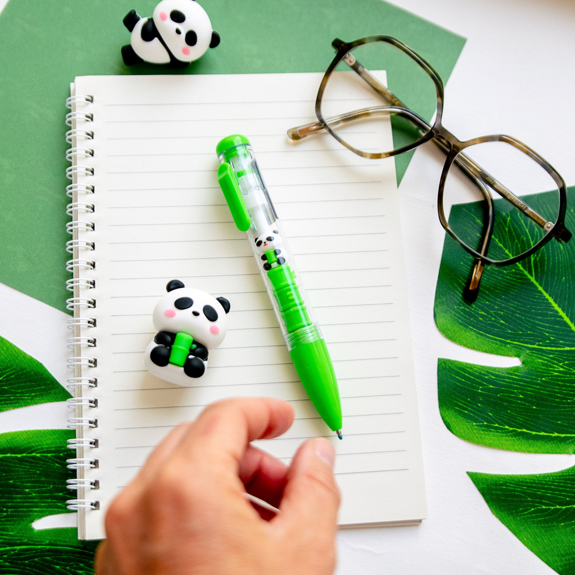 Kawaii Pen - Mini Panda-figuurtjes