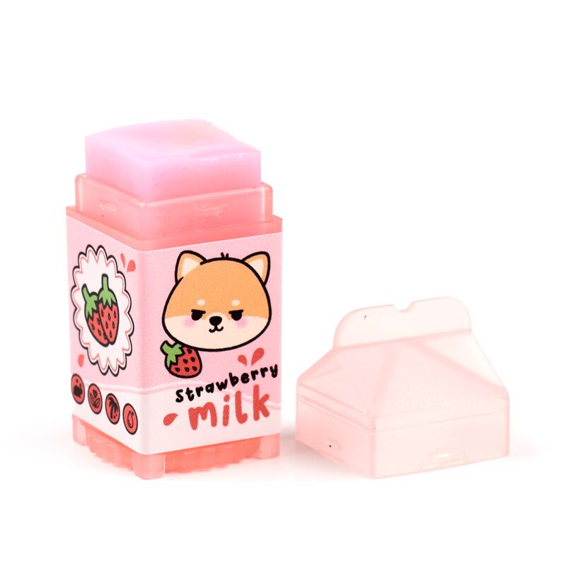 Mini Baume à lèvres 100% Vegan - Briquette de lait - Shiba Inu