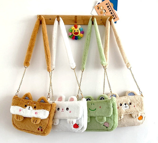 Sac Bandoulière en Peluche Ourson
